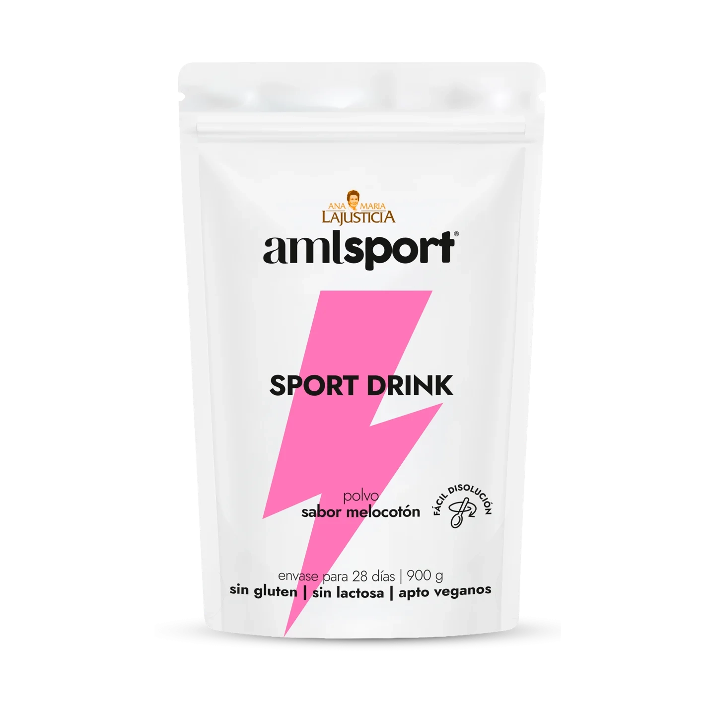 Peach-Flavoured Isotonic Sport Drink (900 g)