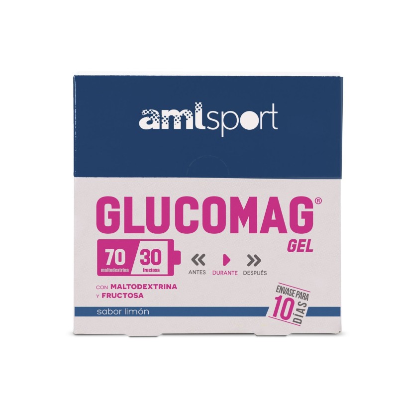 GLUCOMAG 70/30 GEL Lemon flavour (10 sachets 30ml) AMLSPORTGLUCOMAG 70/30 GEL Lemon flavour (10 sachets 30ml) AMLSPORT