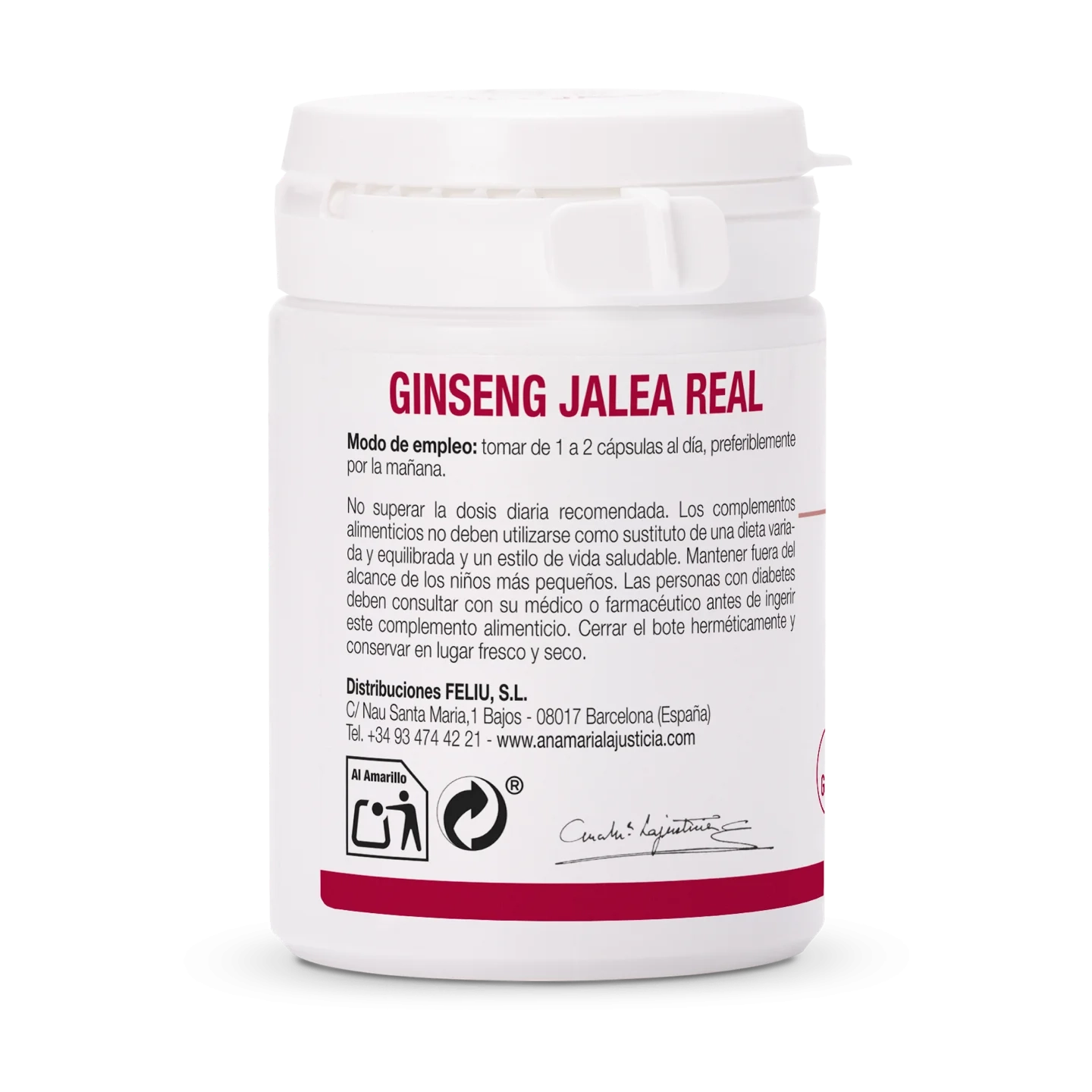 Ginseng with Royal Jelly – 60 Capsules
