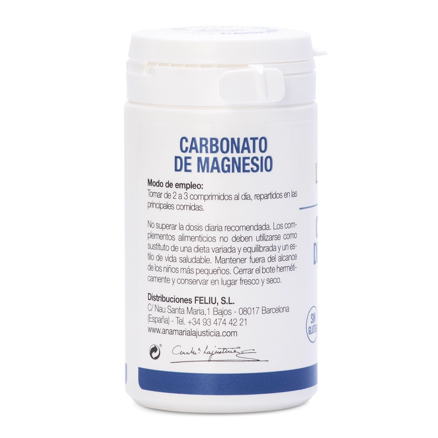 Carbonato de Magnesio – 75 comprimidos