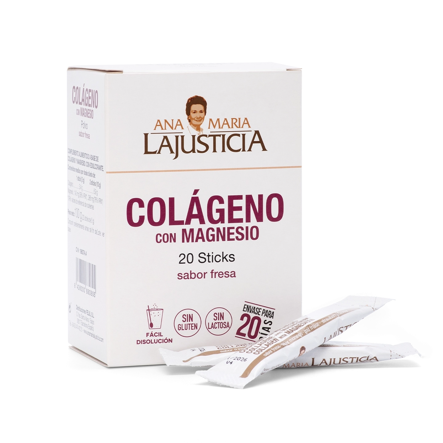 Collagen with Magnesium – Strawberry, 20 Sticks