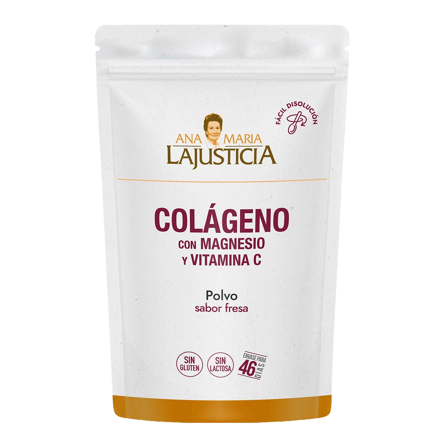 Colágeno con Magnesio y Vit. C – Fresa 350 g Doypack