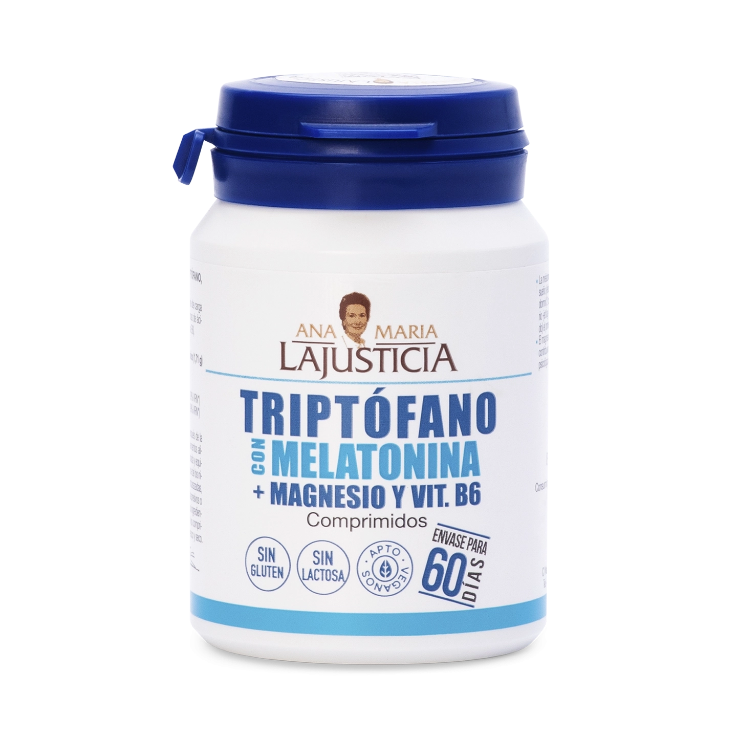 Triptófano con Melatonina, Magnesio y Vit. B6 60 comp.