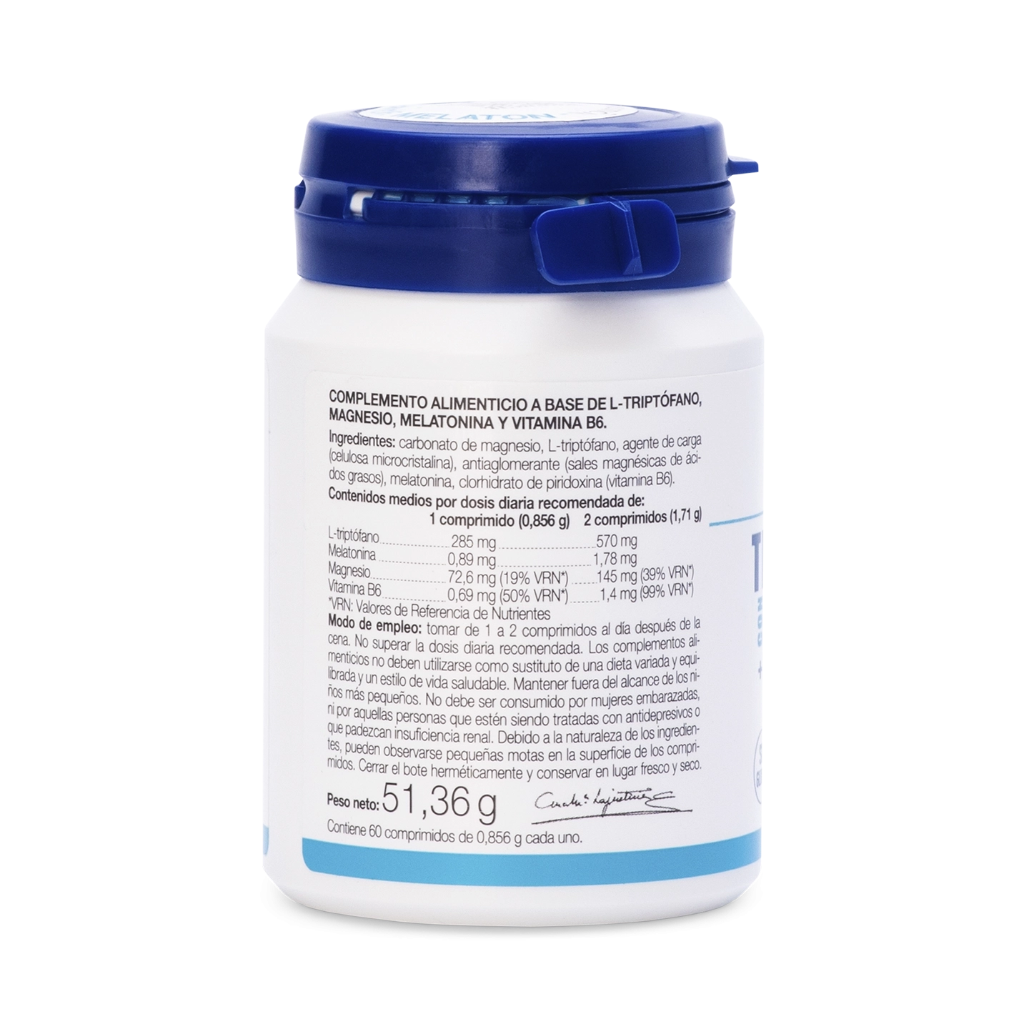 Tryptophan, Melatonin, Magnesium & Vit. B6 – 60 Tablets