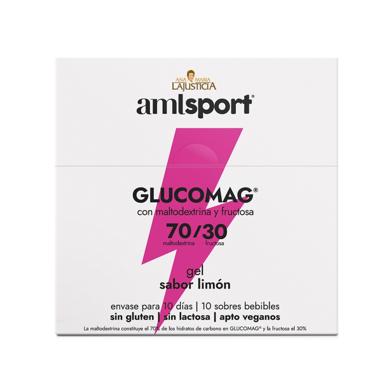 GLUCOMAG 70/30 GEL Lemon flavour (10 sachets 30ml) AMLSPORTGLUCOMAG 70/30 GEL Lemon flavour (10 sachets 30ml) AMLSPORT