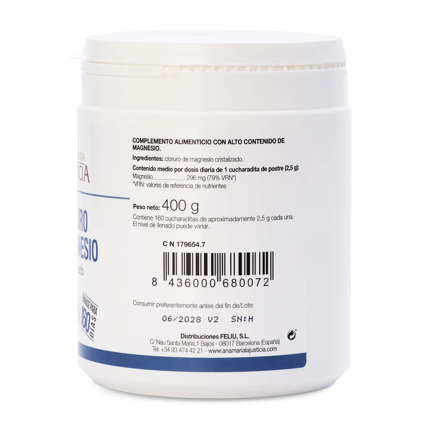 Crystallised Magnesium Chloride – Powder 400 g