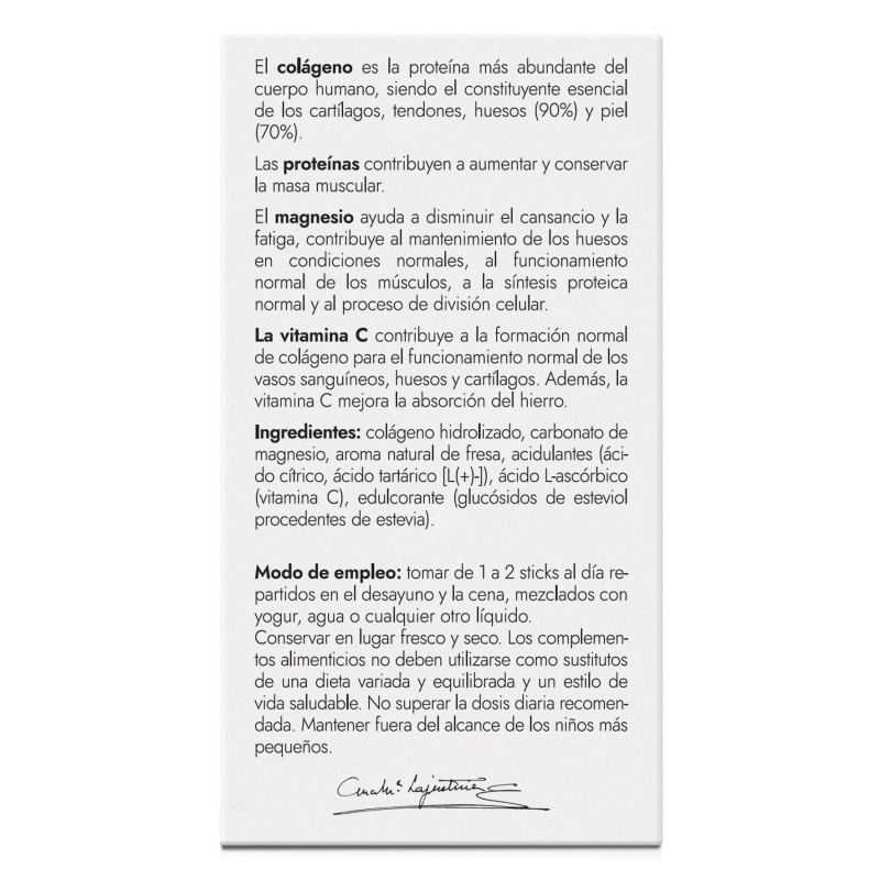 COLAGENO CON MAGNESIO + VIT.C Sabor fresa (20...