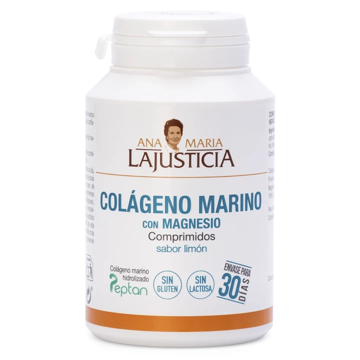 Colágeno Marino con Magnesio – Limón, 180 comprimidos