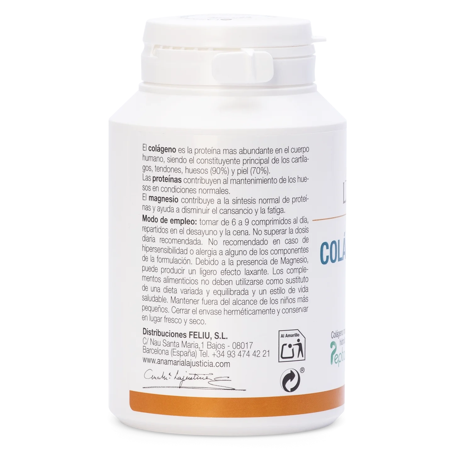 Marine Collagen with Magnesium – Lemon, 180 Tablets