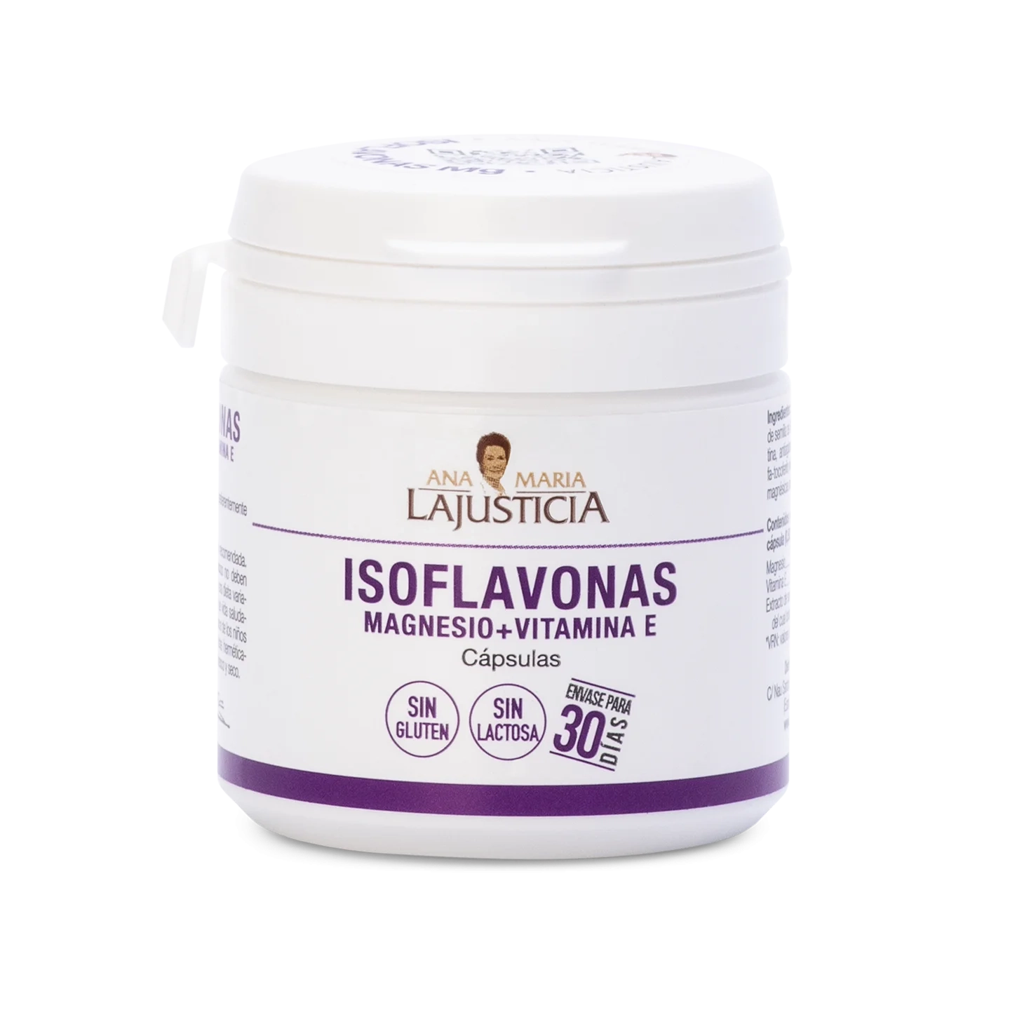 Isoflavonas con Magnesio y Vitamina E – 30 cápsulas