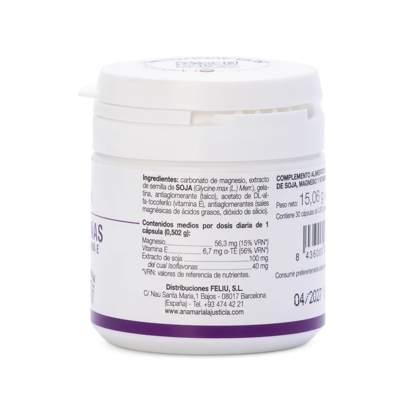 Isoflavones with Magnesium & Vitamin E – 30 Capsules