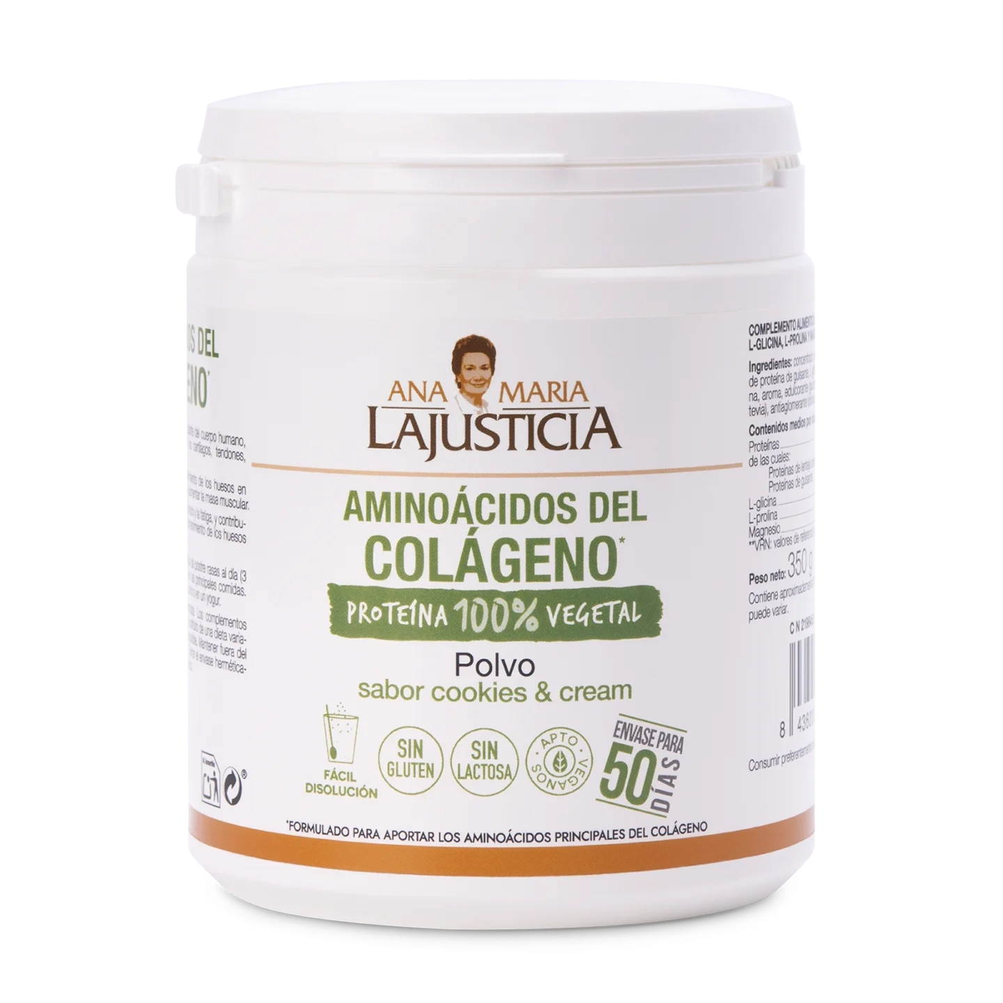 Aminoácidos del Colágeno – Cookies & Cream, polvo 350 g