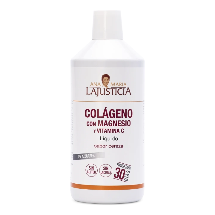 Colágeno con Magnesio y Vit. C – Cereza, Líquido 1 L