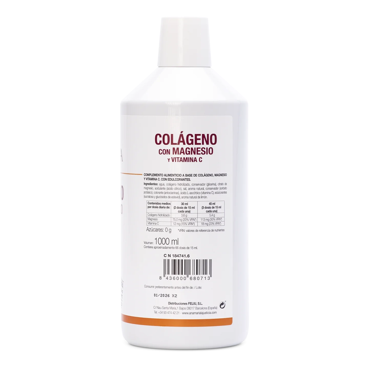 Collagen with Magnesium & Vit. C – Cherry, Liquid 1 L