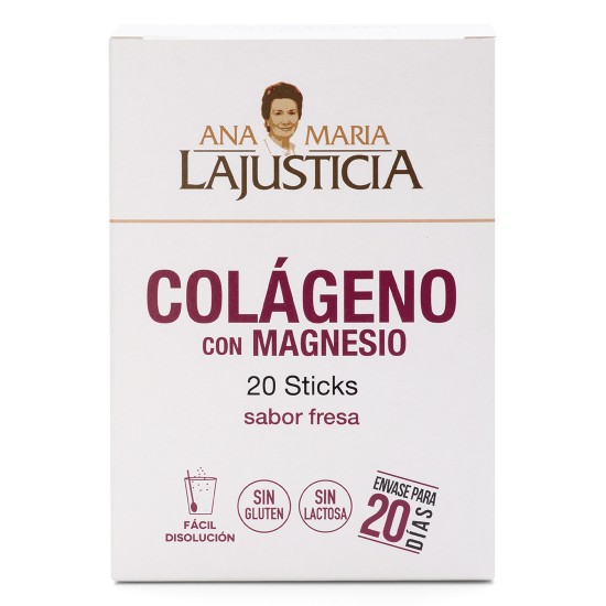 COLAGENO CON MAGNESIO Sabor fresa (20 sticks)