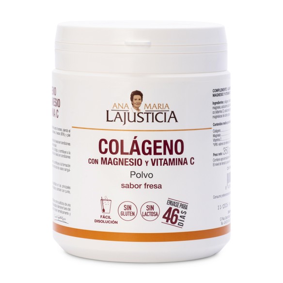 COLLAGEN WITH MAGNESIUM + VIT.C Strawberry flavour (350 gr) - Powder