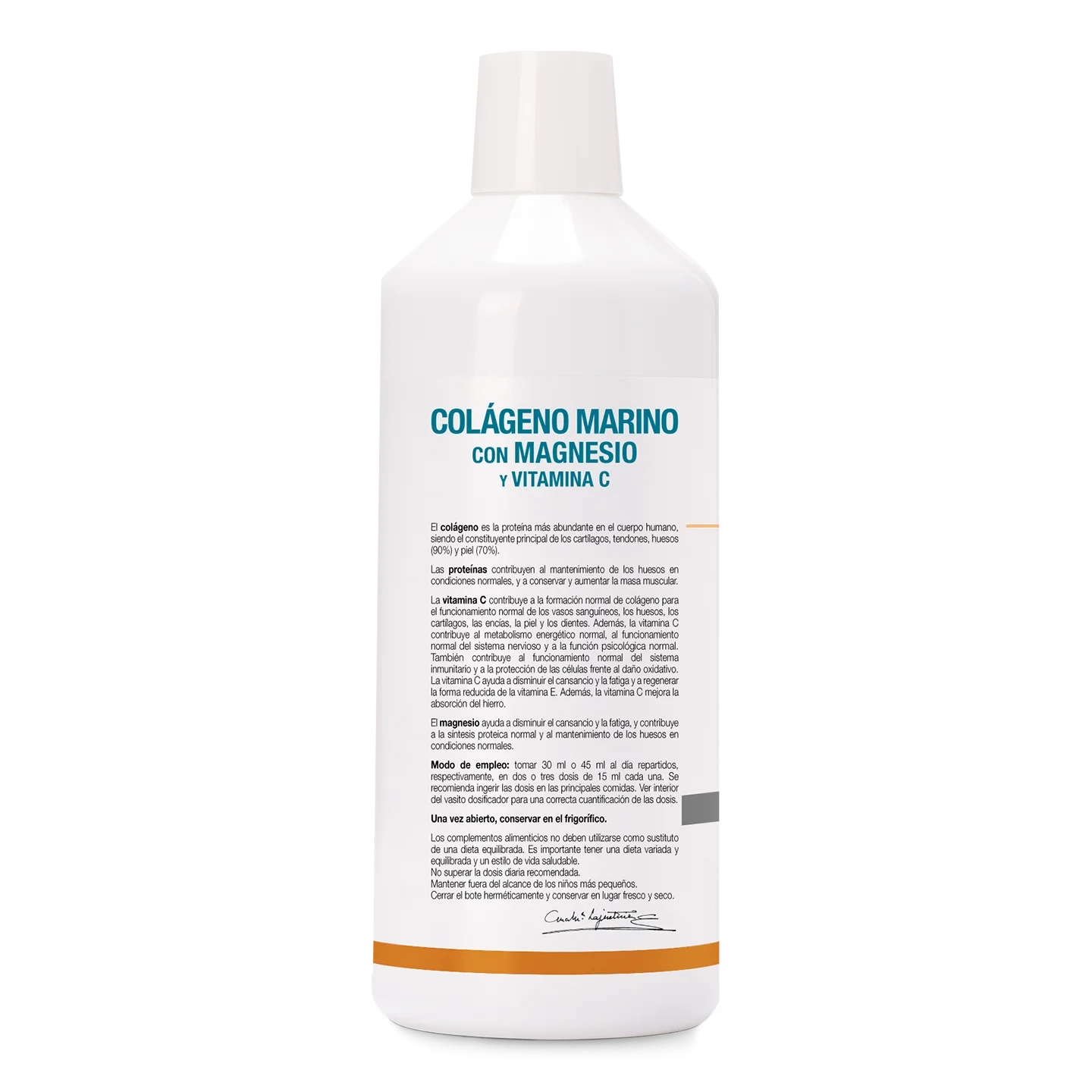 Colágeno Marino con Magnesio Hidrolizado y Vitamina C Sabor Cereza (1 L)