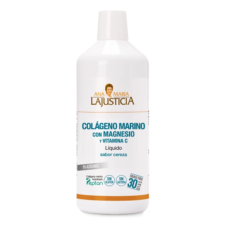 Hydrolysed Marine Collagen with Magnesium and Vitamin C, Cherry Flavour (1 L)