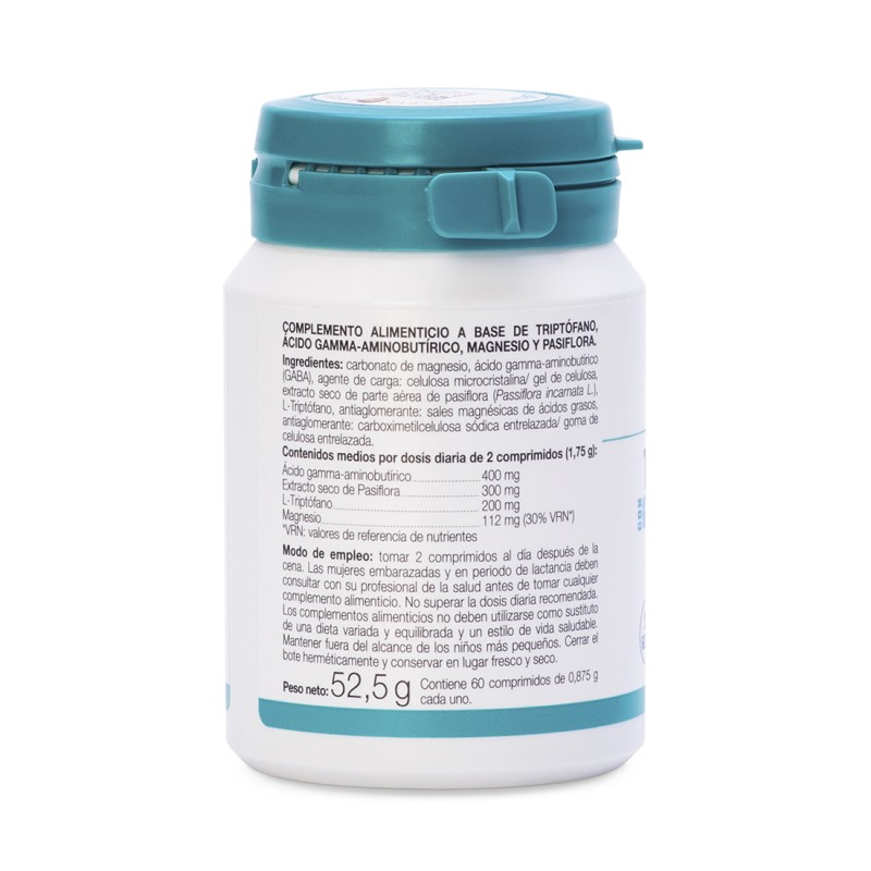 TRIPTOFANO CON GABA + PASIFLORA Y MAGNESIO (60...