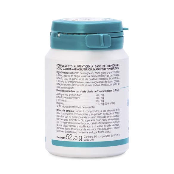 TRYPTOPHAN WITH GABA + PASSIONFLOWER AND MAGNESIUM  (60 tablets)