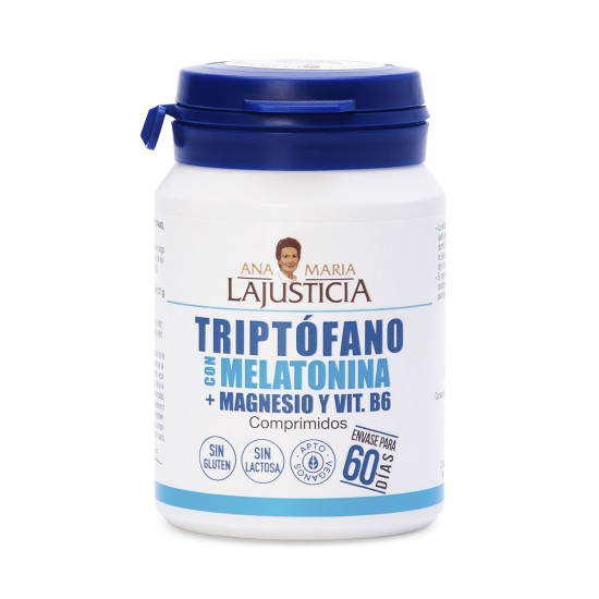 TRIPTOFANO CON MELATONINA + MAGNESIO Y VIT.B6 (60 comp.)