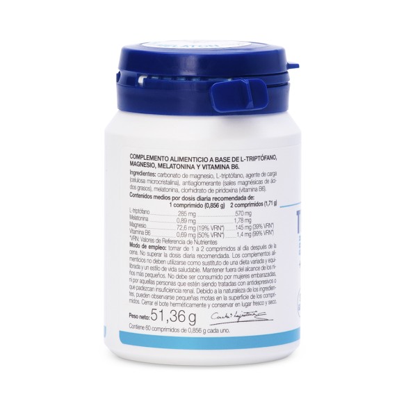 TRIPTOFANO CON MELATONINA + MAGNESIO Y VIT.B6 (60 comp.)