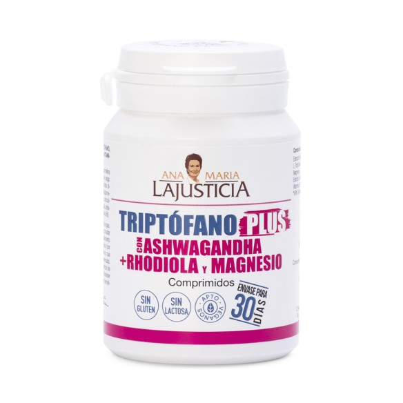 TRIPTOFANO PLUS CON ASHWAGANDHA+ RHODIOLA Y MAGNESIO (60 comp.)