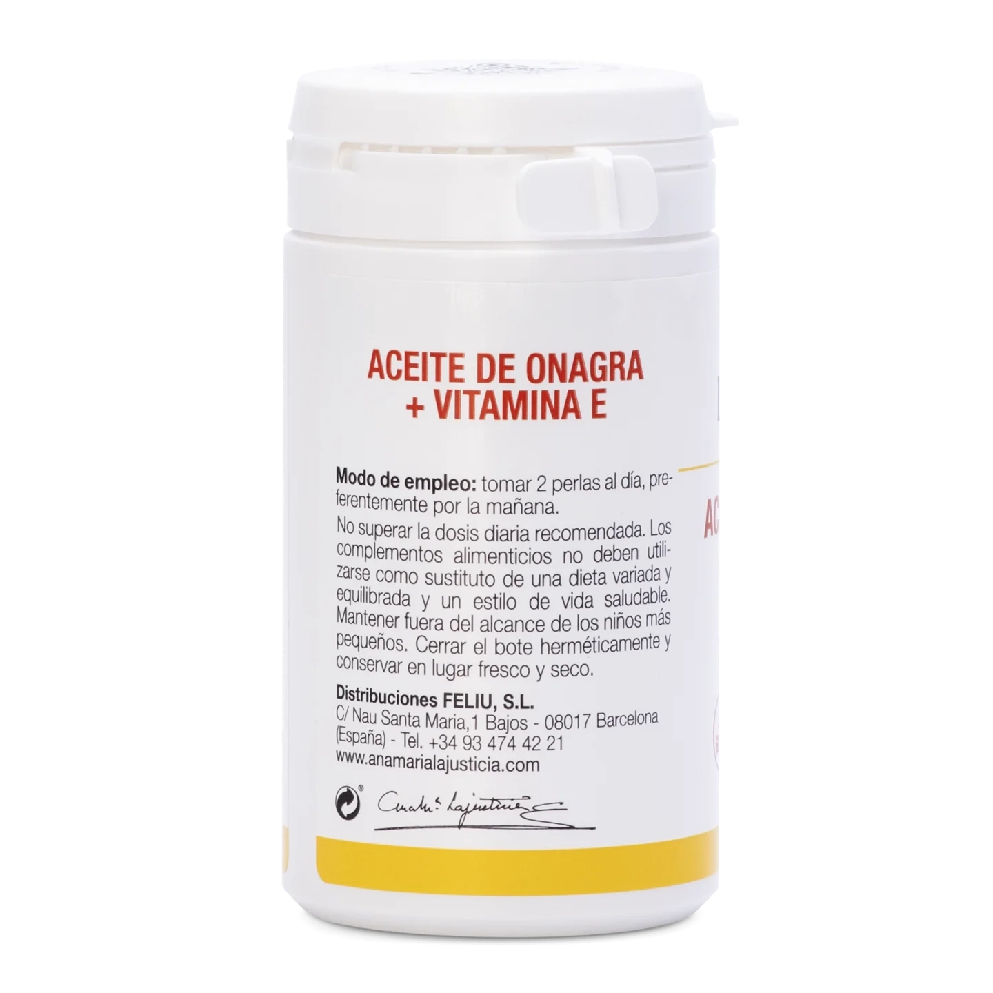 Aceite de Onagra con Vitamina E – 80 perlas