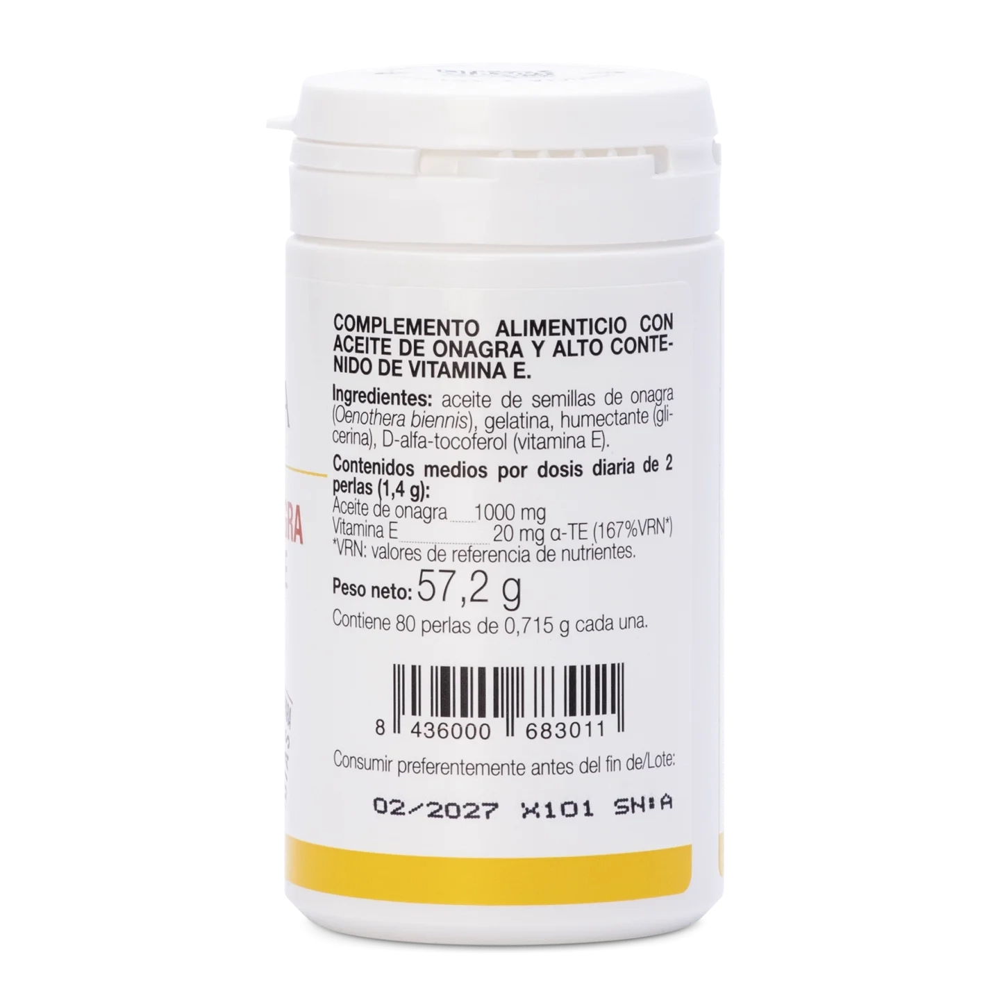 Evening Primrose Oil with Vitamin E – 80 Softgels