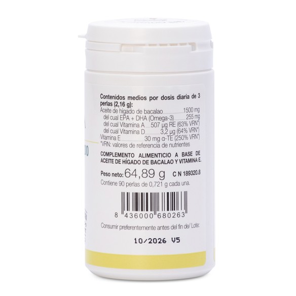 ACEITE DE HIGADO DE BACALAO (90 perlas)