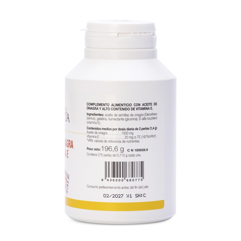 ACEITE DE ONAGRA + VITAMINA E (275 perlas)