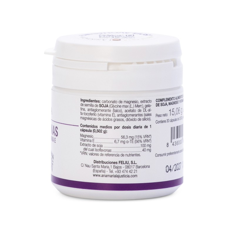 ISOFLAVONES WITH MAGNESIUM + VITAMIN E   (30 cap.)