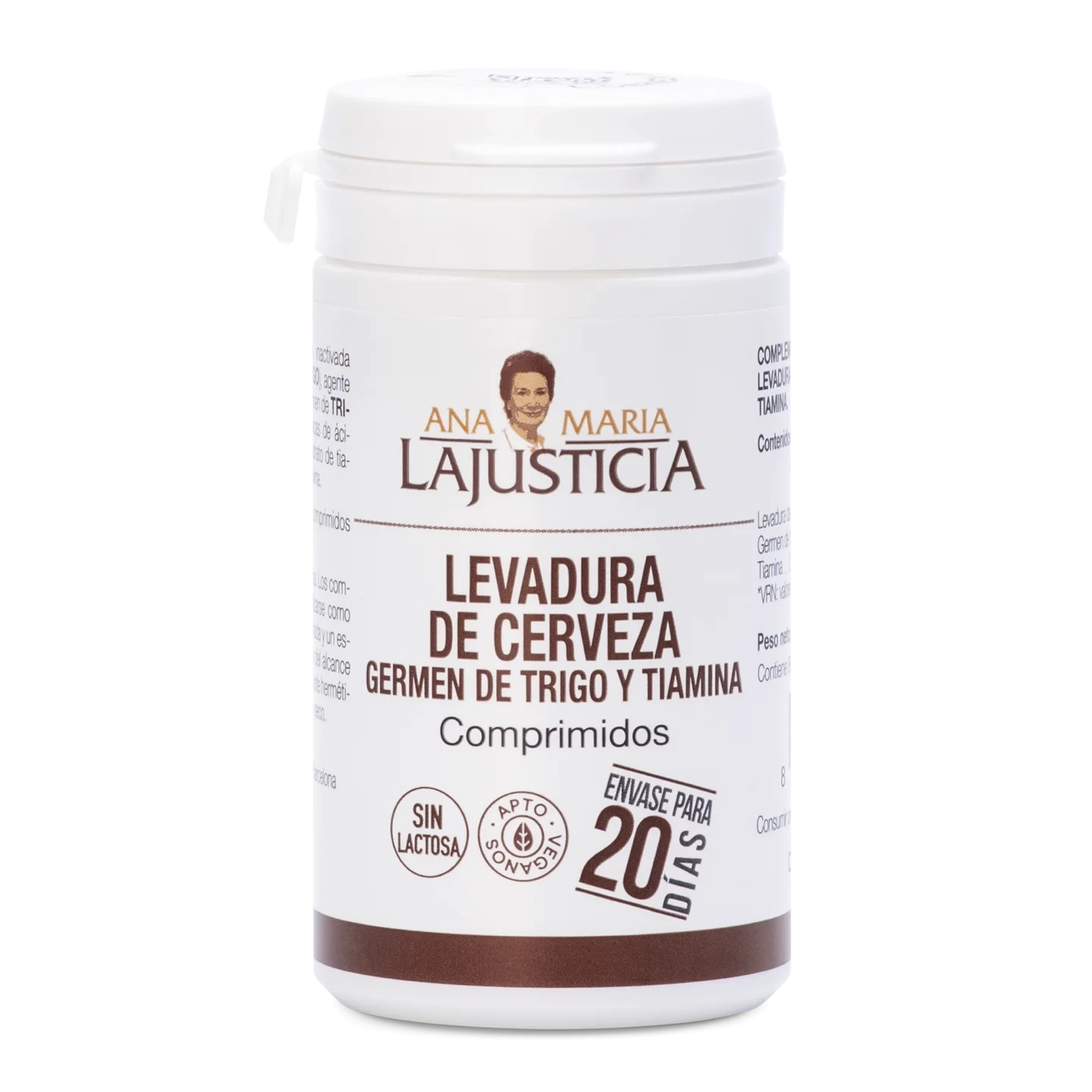 Levadura de Cerveza, Germen de Trigo y Tiamina 80 comp.