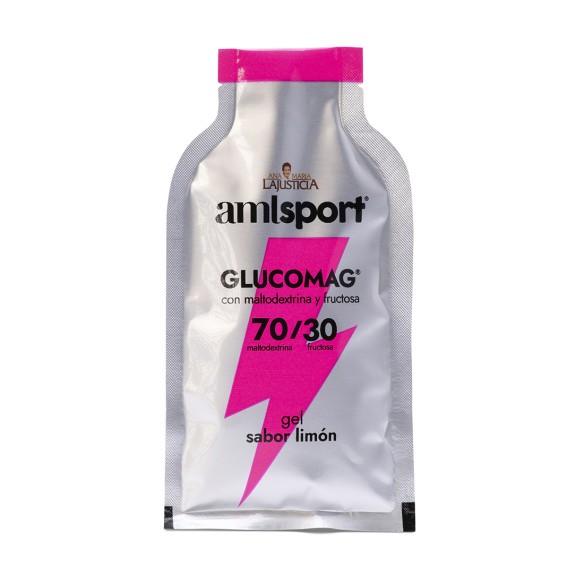 GLUCOMAG 70/30 GEL Sabor limón (10 sobres de 30ml) AMLSPORT