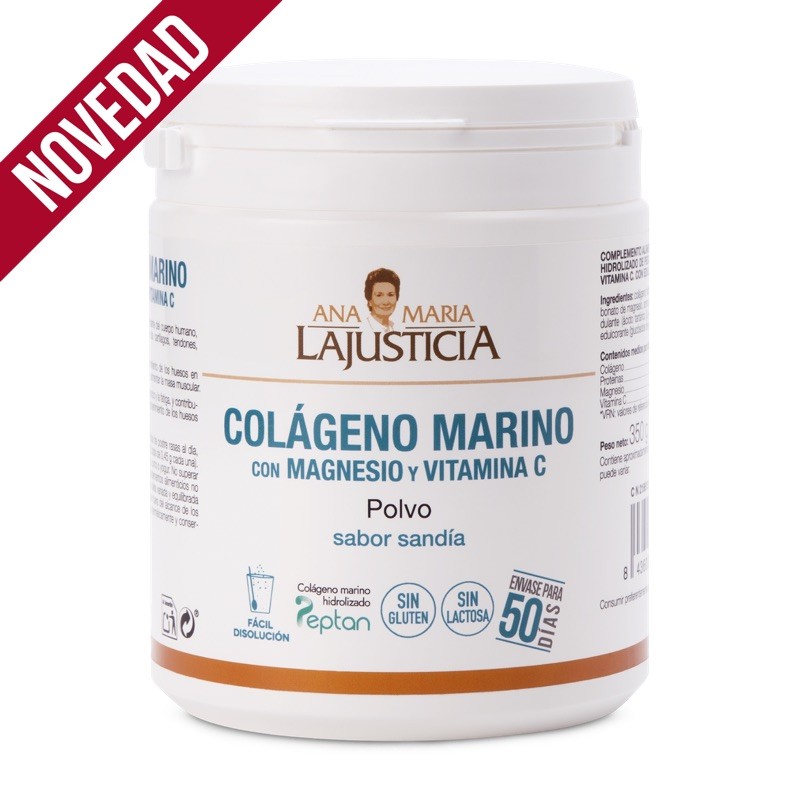 COLÁGENO MARINO CON MAGNESIO Y VITAMINA C Sabor sandía (350 gr) - Polvo