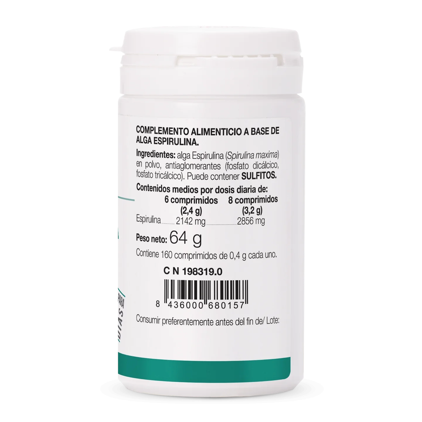 Espirulina – 160 comprimidos