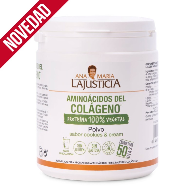 AMINOÁCIDOS DEL COLÁGENO (350 gramos) - Polvo. Sabor cookies and cream