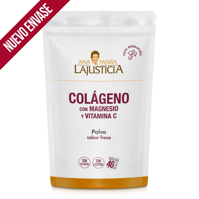 COLÁGENO CON MAGNESIO + VIT.C Sabor fresa (350 gr) - envase DOYPACK