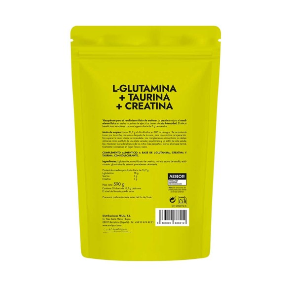 L-GLUTAMINA + TAURINA + CREATINA (590 GR) WATERMELON FLAVOUR AMLSPORT