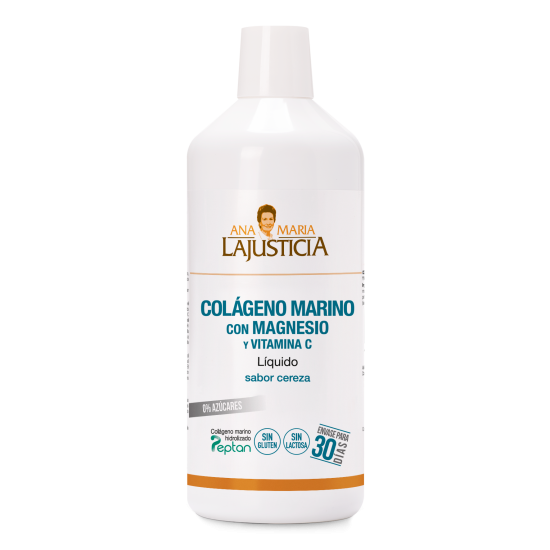COLÁGENO MARINO CON MAGNESIO + VIT.C Sabor cereza (1L) -...