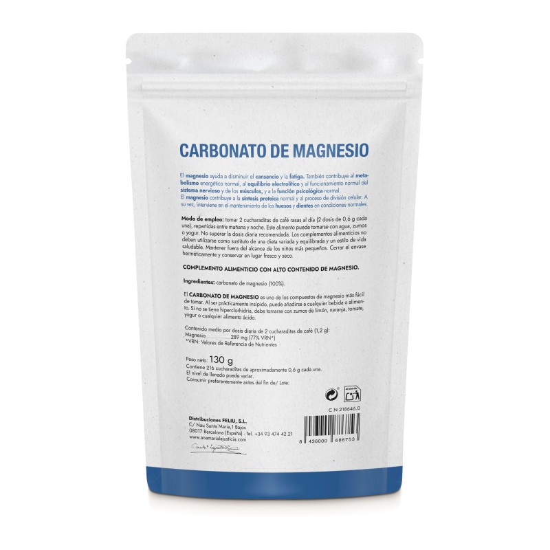 CARBONATO DE MAGNESIO (130 gr) - Polvo -...