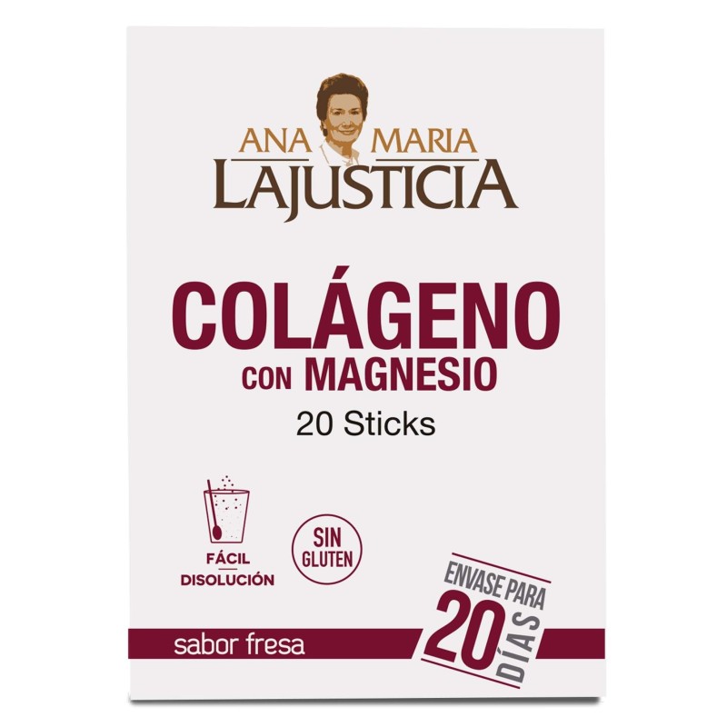 COLAGENO CON MAGNESIO Sabor fresa (20 sticks)