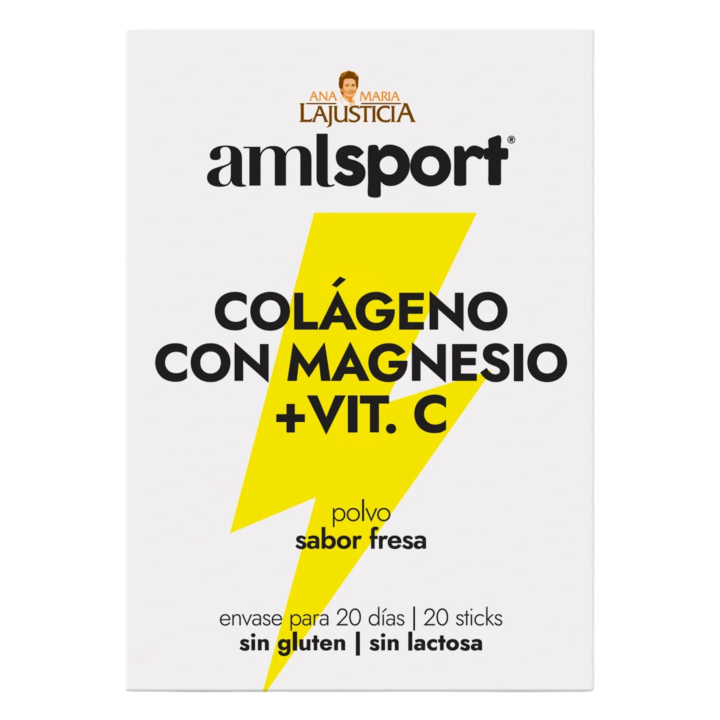 Colágeno con Magnesio y Vit. C – Fresa, 20 sticks